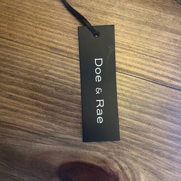 Doe & Rae Long Sleeve Shirt Black/Cream Size Medium - Picture 3 of 4